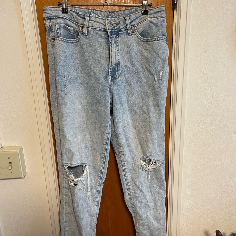 Light Blue Distressed Jeans